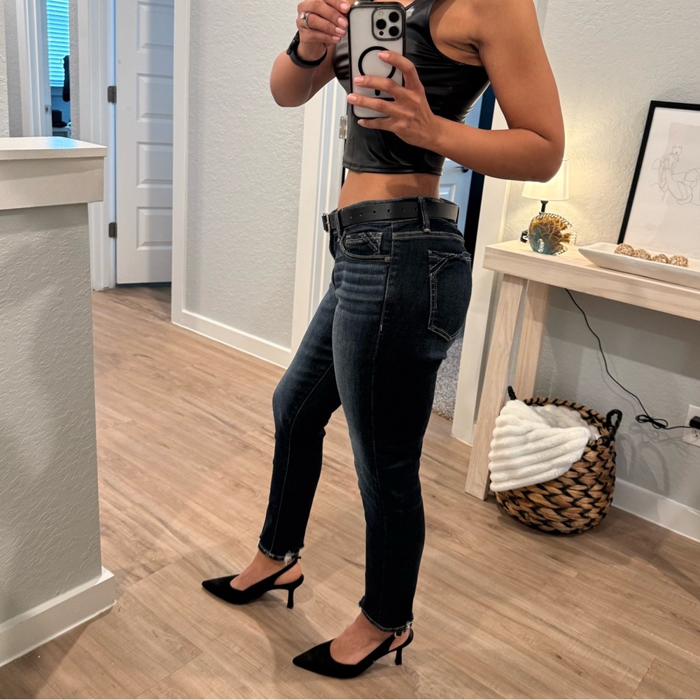 Buckle Black Ankle Skinny Jeans - Picture 4 of 15